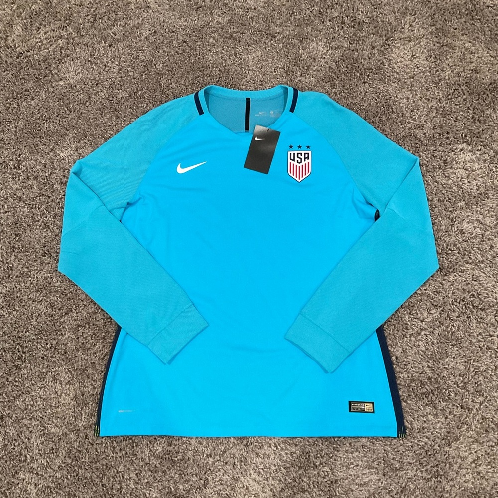 NEW w/ Tags USWNT Player Issue Soccer Women’s XL Blue Nike Jersey